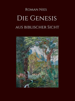 cover image of Die Genesis aus biblischer Sicht